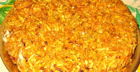 Насыпной яблочный пирог