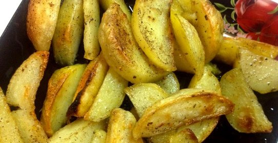 Запеченные картофельные дольки