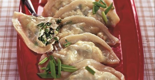 Вареники с зеленым луком