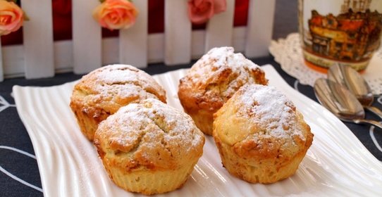 Кексы с белым шоколадом