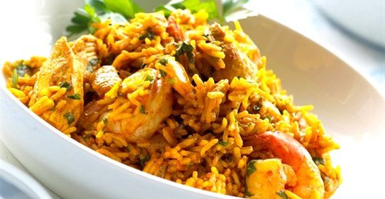 Плов узбекский с курицей и барбарисом