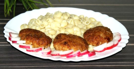 котлеты с овсяной кашей