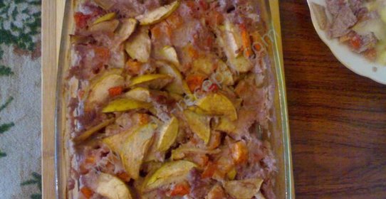 Кисло-сладкое мясо в красном вине