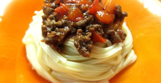 Спагетти болоньезе с говяжьим фаршем