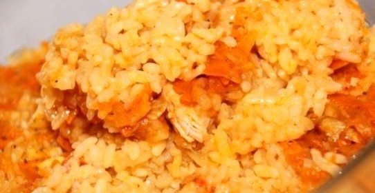 Плов в микроволновке с курицей