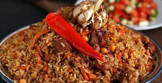 Узбекский плов с нутом