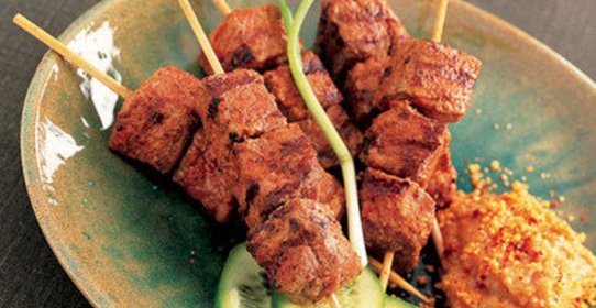 Шашлычки в соусе сате