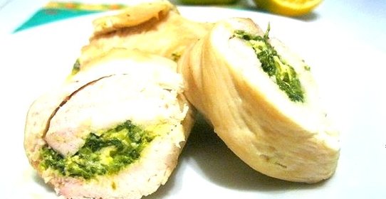 Куриная грудка, фаршированная моцареллой