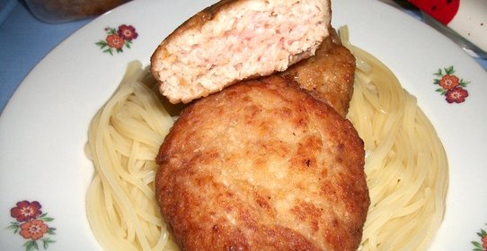 Шницель из куриного фарша