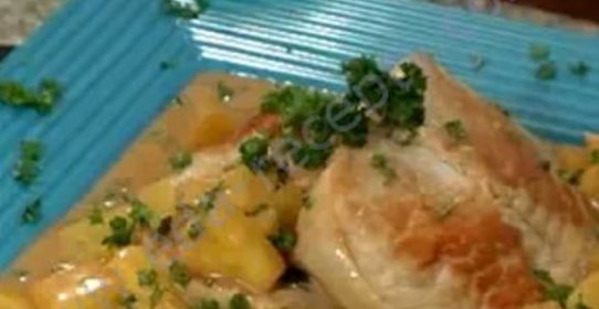 Медовая свинина с грейпфрутом по-тайски