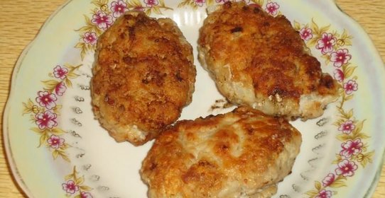 Шницель рубленый из свинины