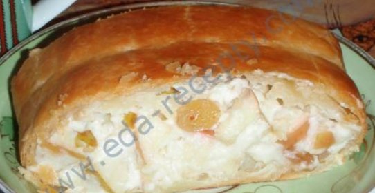 Штрудель с творогом