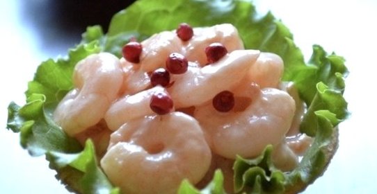 Тарталетки с морепродуктами