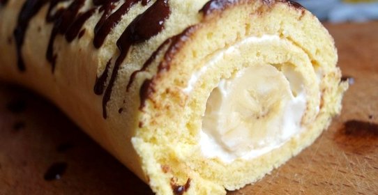 Рулет с бананом