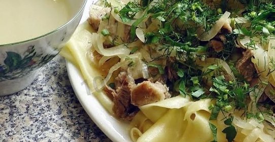 Бешбармак из говядины