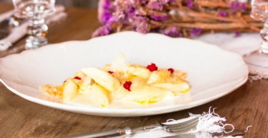 Ленивые вареники с кремом Наполеон