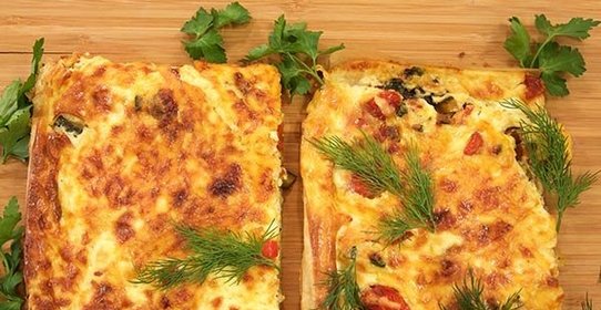 Слоенный пирог с овощами