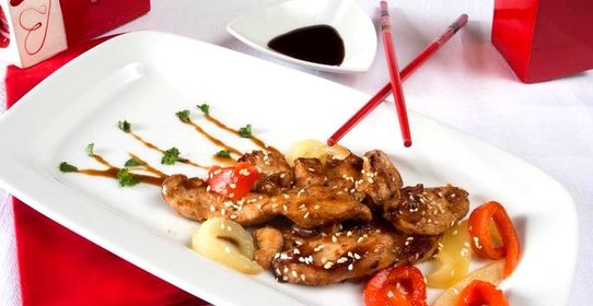 Куриное мясо в соусе Тэрияки