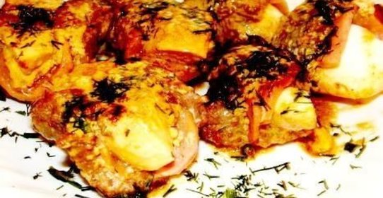 Котлеты с начинкой яично-ветчинной