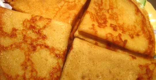 Блинчики на молоке без яиц