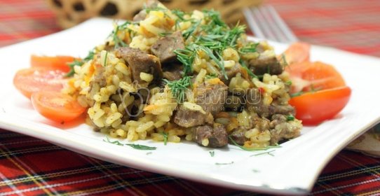 Говядина с рисом в мультиварке