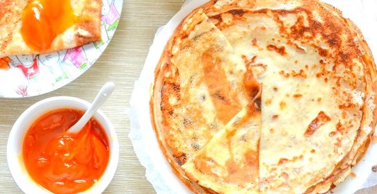 Тонкие блины на кефире