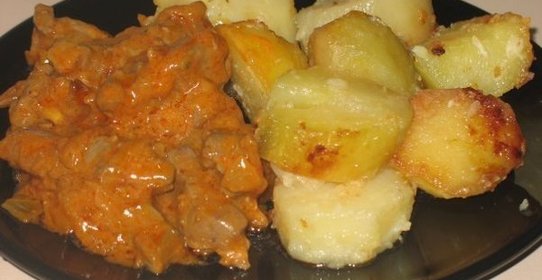 Телячья печень в кисло-сладком соусе