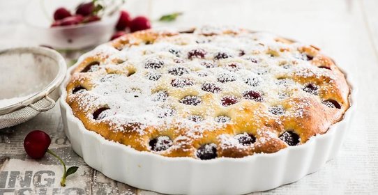 Французский клафути с вишней