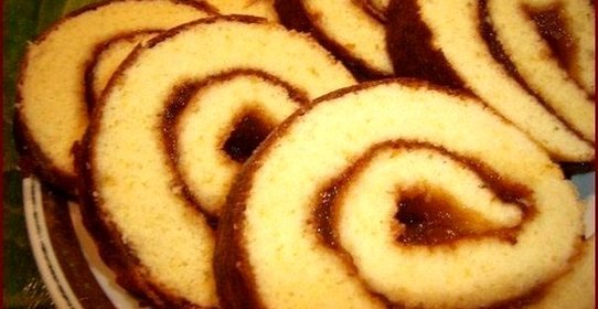 Рулет с начинкой за 5 минут