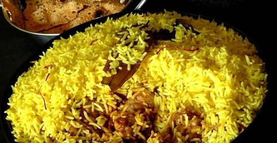 Плов с шафраном