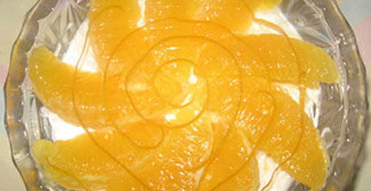 Рисовый салат c луком и апельсином