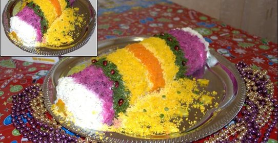 Салат Новогодняя Хлопушка