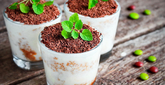 Парфе «Тирамису» с маскарпоне и шоколадом