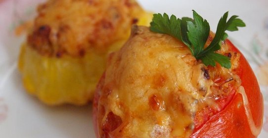 Фаршированные помидоры рыбой