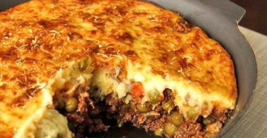 Быстрый пирог с фаршем