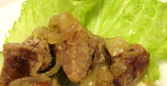 Вкусное мясо кусочками на сковороде