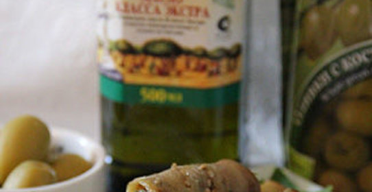 Острые баклажанные рулетики