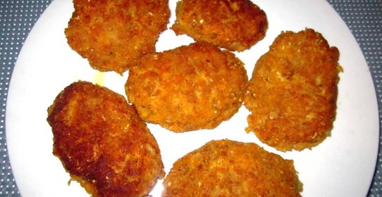 Котлеты с овсяными хлопьями