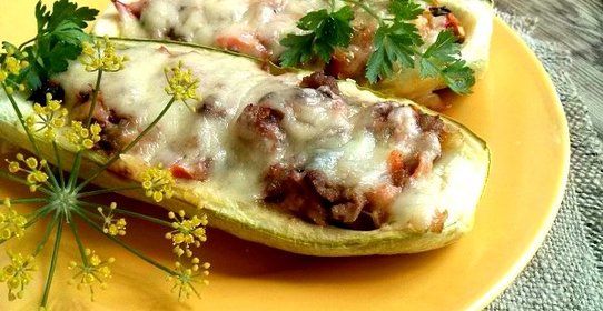 Лодочки из кабачков