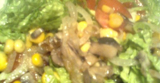 Легкий салат с грибами