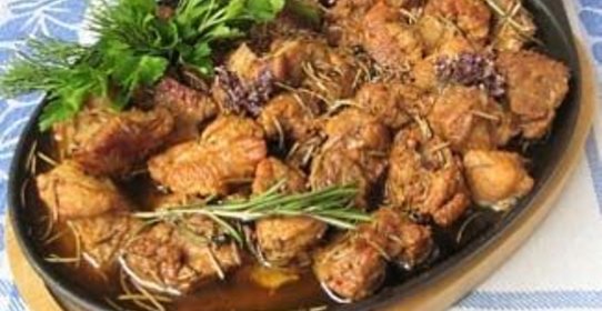 Свинина в вине