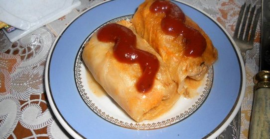 Голубцы в томатно-сметанном соусе