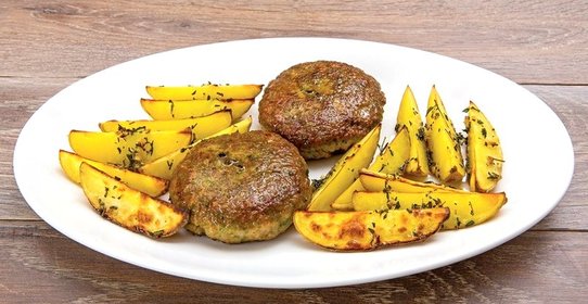 Свиные котлеты с тархуном и картофелем