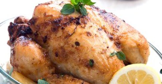 Жареная курица с лимонами и фенхелем