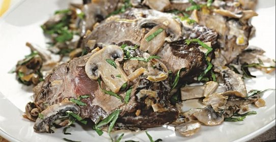 Говядина с грибами