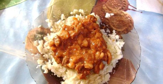 Говядина тушеная с фасолью