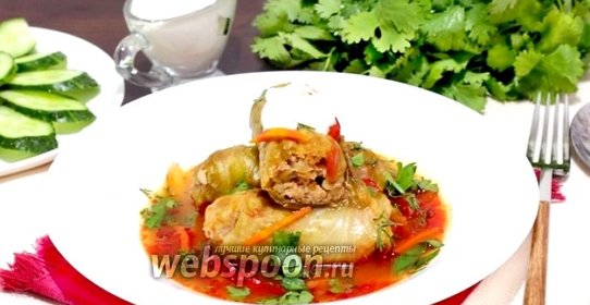 Голубцы из молодой капусты с булгуром