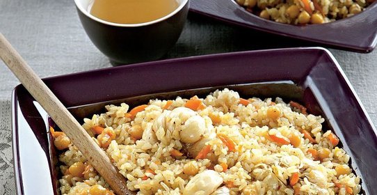 Вегетарианский плов с зирой