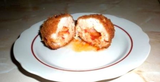 Котлеты по-киевски с аджикой