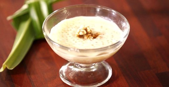 Пудинг из тапиоки в кокосовом молоке